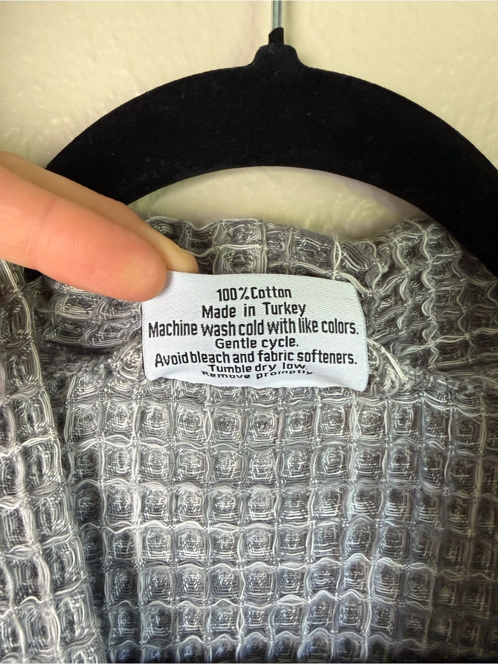 Parachute Waffle Robe in Grey - Picture 8 of 8